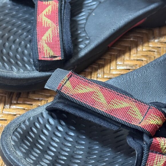 Teva Sport Sandals For Outdoor Adventures Red & Yellow Adjustable Straps - Picture 3 of 9